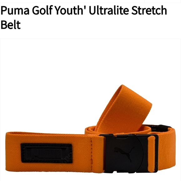 PUMA Golf Youth Ultralite Stretch Orange Belt Low Profile ONSFA - Picture 9 of 10